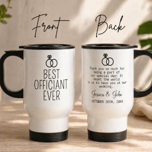 Mug De Voyage Cadeau Personnalisé pour un Officiant de Mariage M