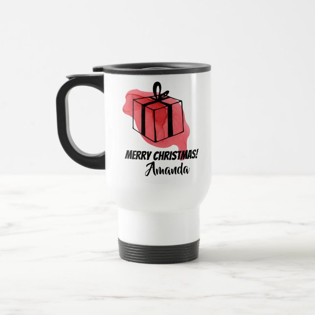 Mug De Voyage Cadeau rose (Gauche)