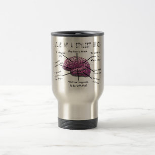 Mug De Voyage Cadeaux "atlas de coiffeur d'un cerveau de