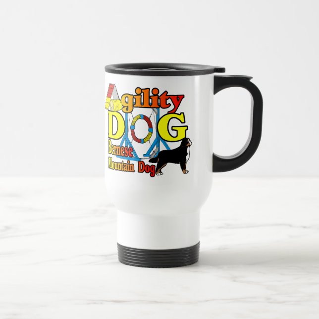 Mug De Voyage Cadeaux d'agilité bernois (Droite)