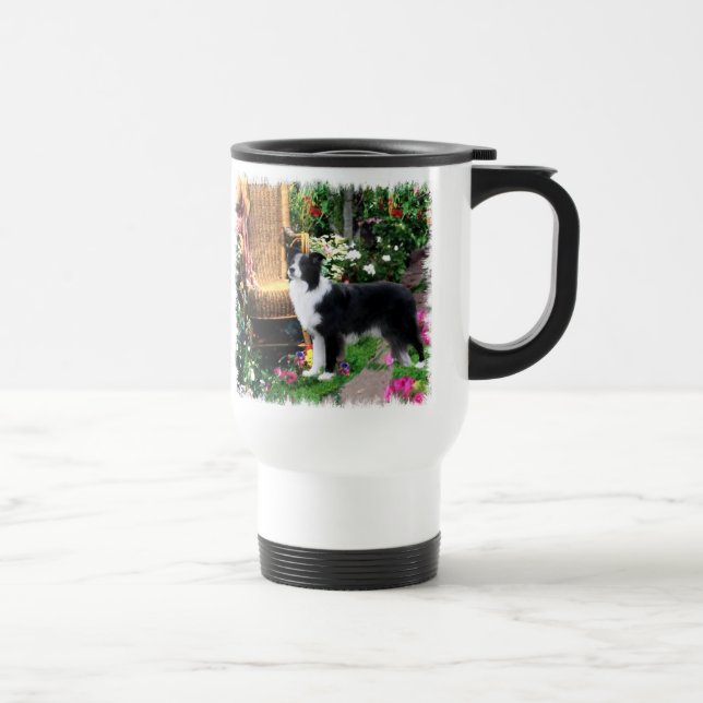 Mug De Voyage Cadeaux d'art Collie Frontière (Droite)