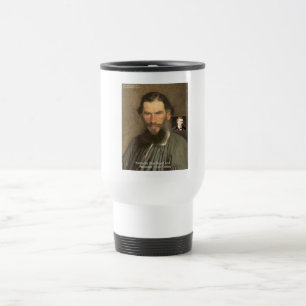 Mug De Voyage Cadeaux de citation de Tolstoï "Nietzsche = Stupid