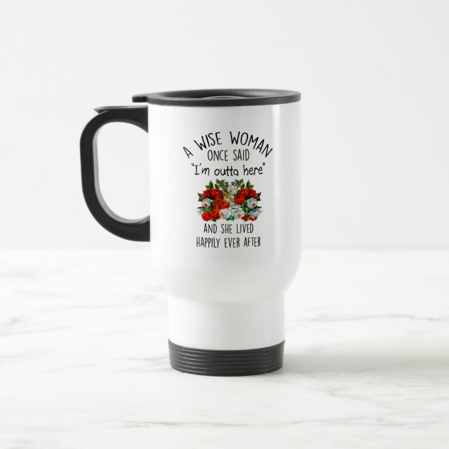 Mug De Voyage Cadeaux de retraite pour femmes, cadeau de retrait (Gauche)
