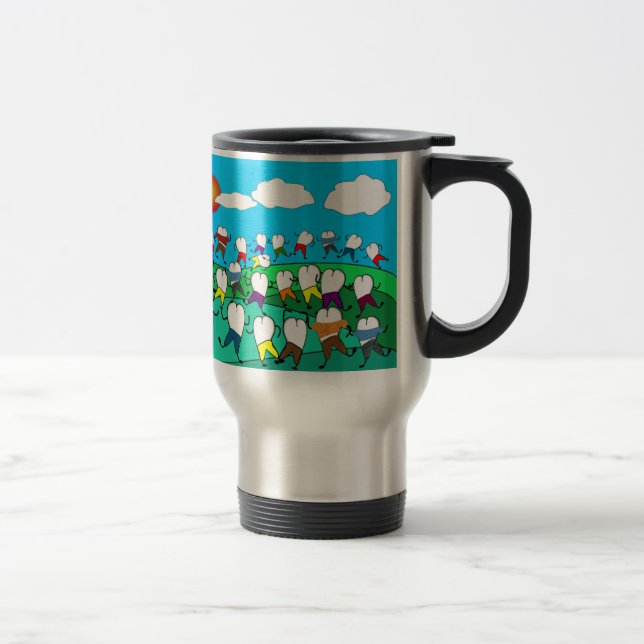 Mug De Voyage Cadeaux dentaires lunatiques d'art de dent (Droit)