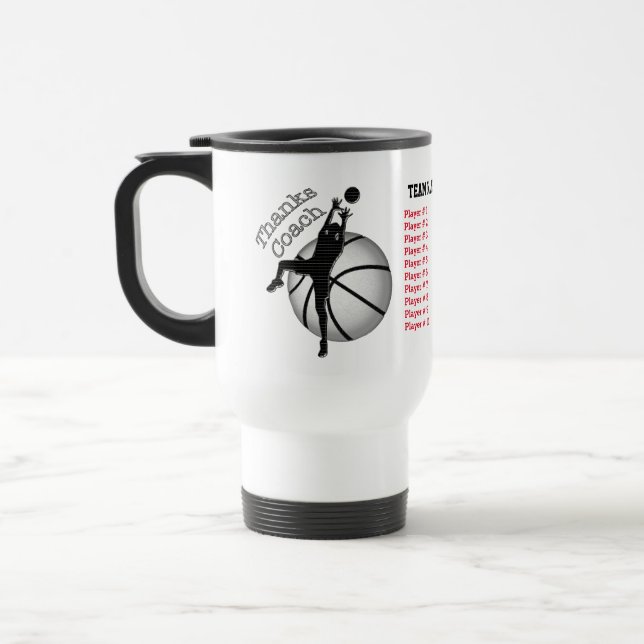 Mug De Voyage Cadeaux d'entraîneur de football d'enfants, (Gauche)
