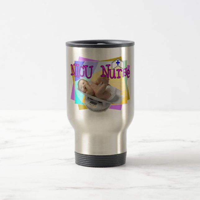Mug De Voyage Cadeaux d'infirmière de NICU (Centre)