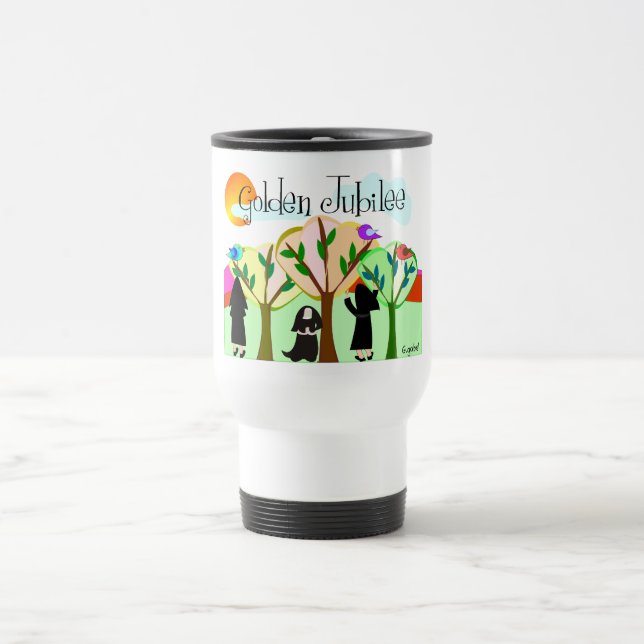 Mug De Voyage Cadeaux du jubilé d'or de la religieuse catholique (Centre)
