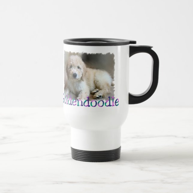 Mug De Voyage Cadeaux Goldendoodle (Droite)