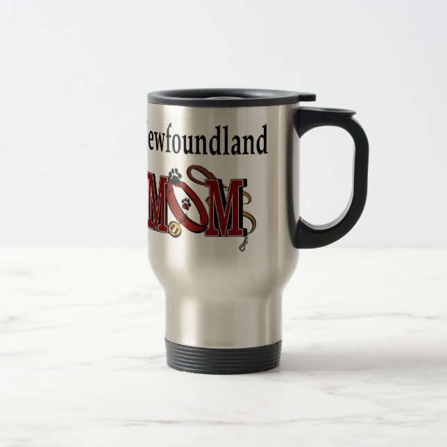 Mug De Voyage Cadeaux MOM de Terre-Neuve (Droit)