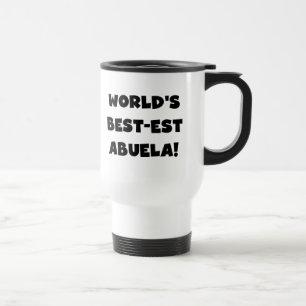 Mug De Voyage Cadeaux noirs et blancs du Meilleur-est Abuela du