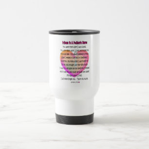 Mug De Voyage Cadeaux pédiatriques de poème d'infirmière
