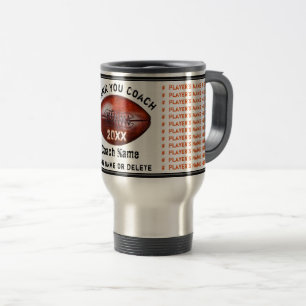 Mug De Voyage Cadeaux Personnalisés de Football pour Entraîneur