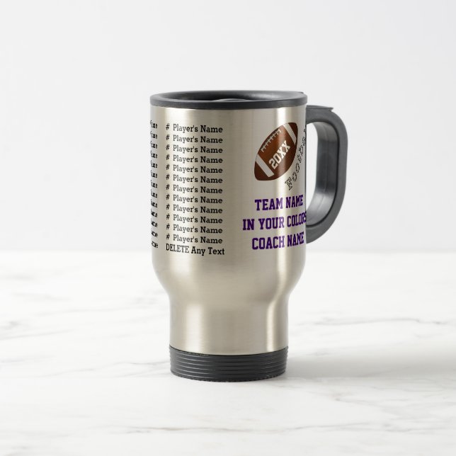 Mug De Voyage Cadeaux personnalisés pour des entraîneurs de (Devant droit)