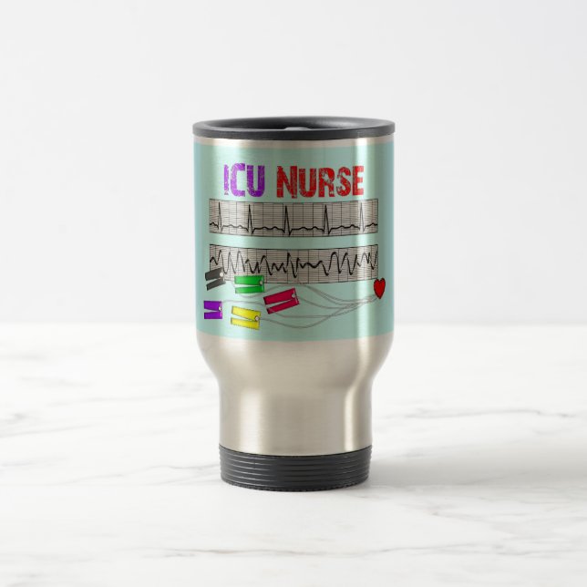 Mug De Voyage Cadeaux uniques d'infirmière de la conception ICU (Centre)