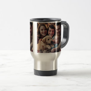 Mug De Voyage Café de marionnettes à rétriever doré nouveau-né