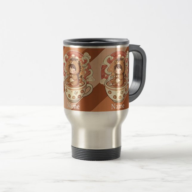 Mug de voyage Café Hérisson pour les navetteurs (Devant droit)