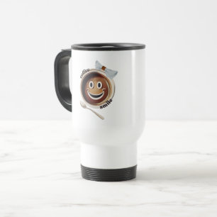 Mug De Voyage Café Smile Drôle mignon sucré