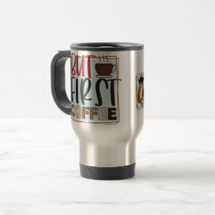 Mug De Voyage Caffeine Queen & Mais Premier Citation De Café