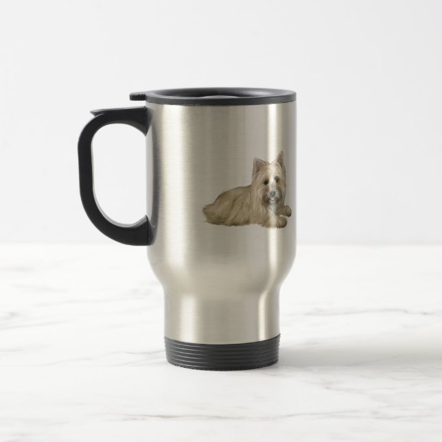 Mug De Voyage Cairn Terrier (blé) - couché (Gauche)