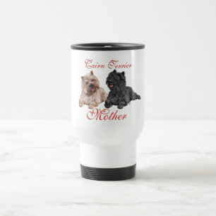 Mug De Voyage Cairn Terriers Noirs et Marron Fête des Mères