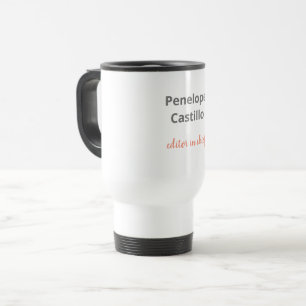 Mug De Voyage Calligraphie moderne et professionnelle