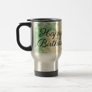 Mug De Voyage calligraphie simple minimale joyeux anniversaire p