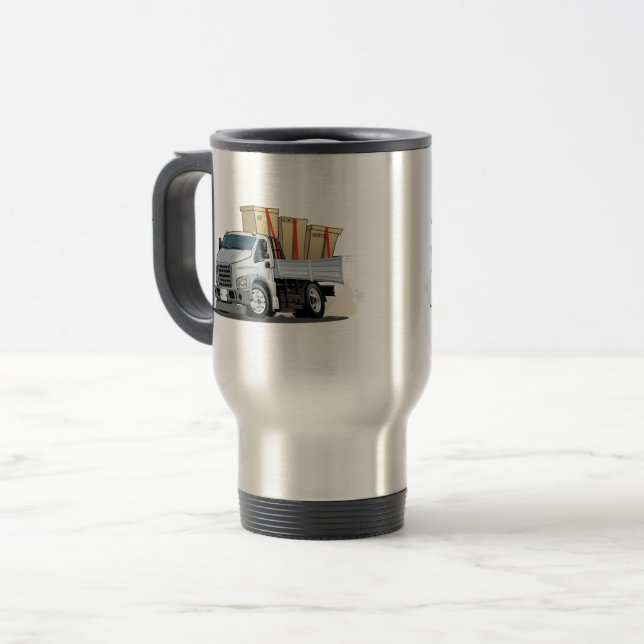 Mug De Voyage Camion de dessin (Devant gauche)