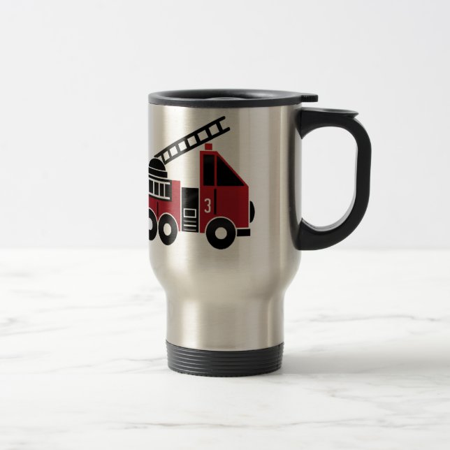 Mug De Voyage Camion de pompier (Droit)