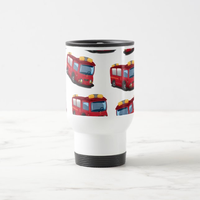 Mug De Voyage Camion de pompiers (Centre)
