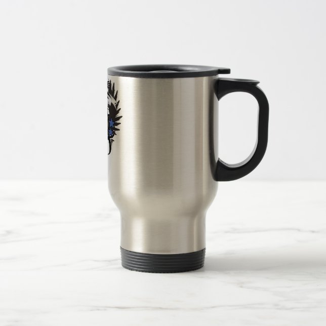 Mug De Voyage Camionneur de vieille école (Droit)