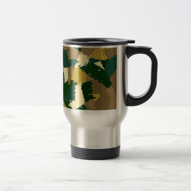 Mug De Voyage Camo de la Jungle d'or (Droit)