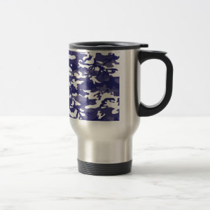 Mug De Voyage Camouflage bleu