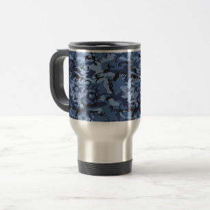 Mug De Voyage Camouflage bleu marine, Militaire, Armée