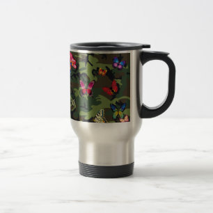 Mug De Voyage camouflage papillon