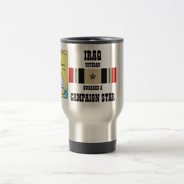 MUG DE VOYAGE CAMPAGNE STAR IRAQ VETERAN (Centre)