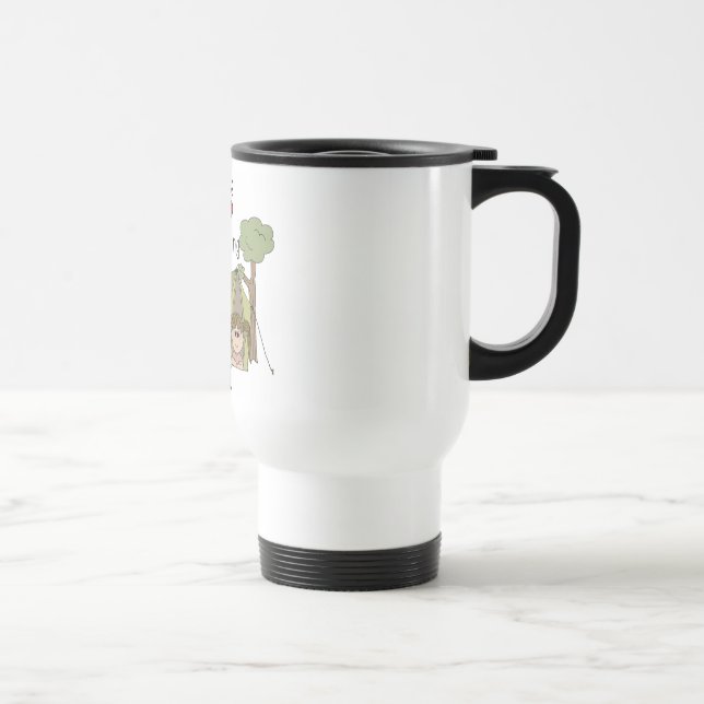 Mug De Voyage Camping d'amour de filles (Droite)