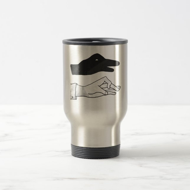 Mug De Voyage Canard Silhouette main (Centre)