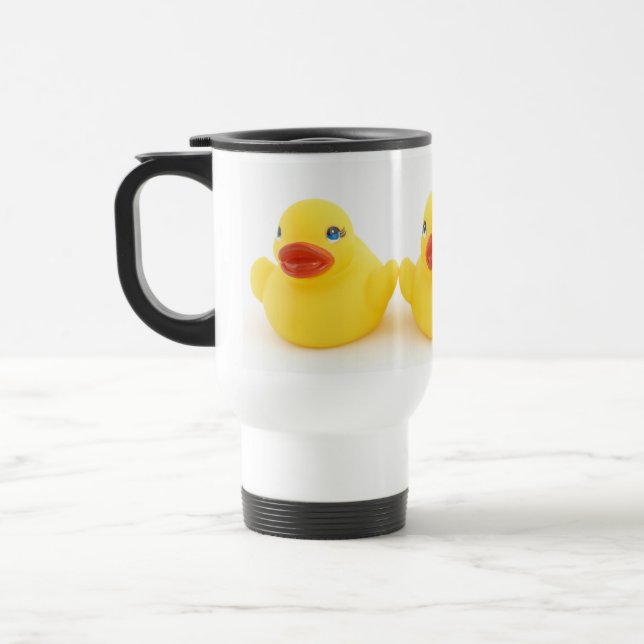 Mug De Voyage Canards en caoutchouc jaunes (Gauche)