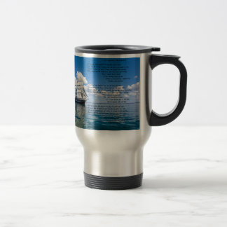 Mug De Voyage Capitaine d'O, mon capitaine par : Walt Whitman