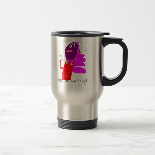 Mug De Voyage capten l'amphitire, ici je viennent, pour faire (Droit)