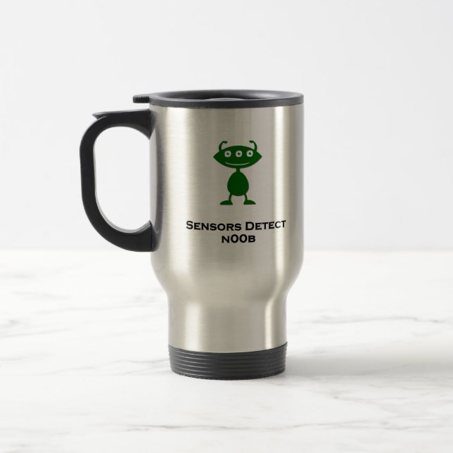 Mug De Voyage Capteurs Triple Eye détectent n00b vert (Gauche)