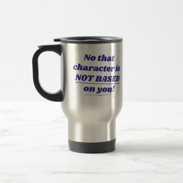 Mug De Voyage Caractère Non Basé Sur Votre Citation Amusante Aut (Gauche)