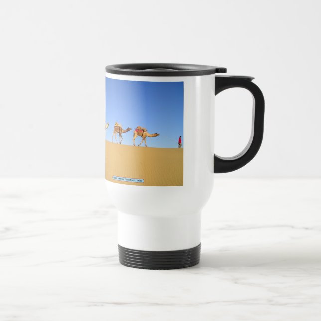 Mug De Voyage Caravane en chameau, Désert de Thar, Inde (Droite)