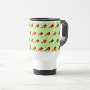 Mug De Voyage Cardinal Rouge Cardinal Cardinal aux Fleurs