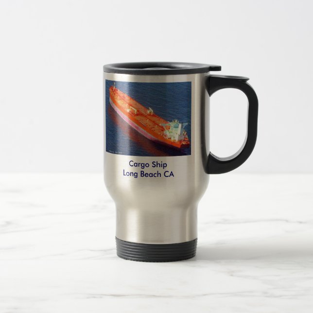 Mug De Voyage Cargo eBay, plage CA de ShipLong de cargaison (Droit)