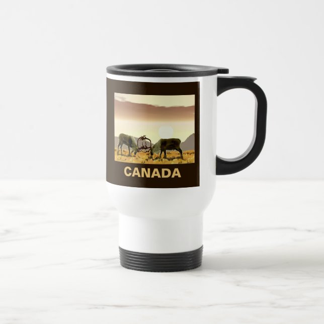 Mug De Voyage Caribou Duel - Canada (Droite)