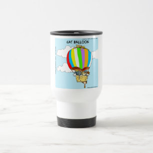 Mug De Voyage Caricature amusante des chats volants