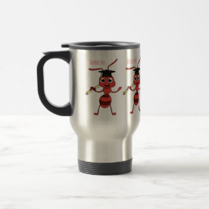 Mug De Voyage Caricature de fourmi rouge joyeux