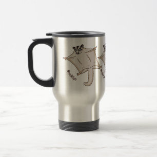 Mug De Voyage Caricature de planeur de sucre volant mignon