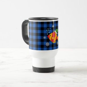 Mug De Voyage Caricature de poisson tropical de Noël sur le Moti